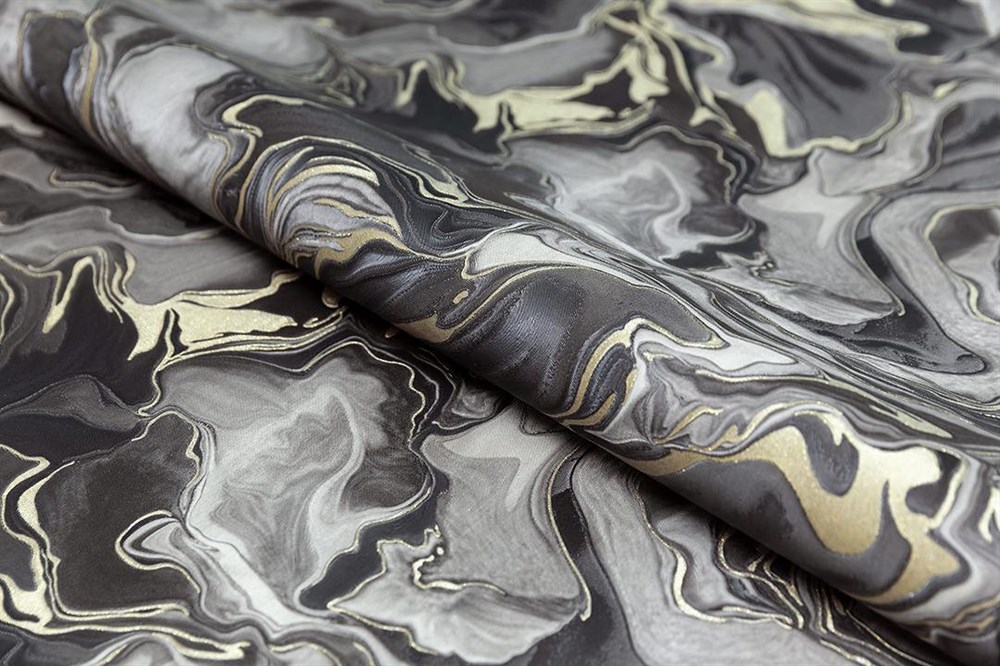 KERAMA MARAZZI KM7606 Обои виниловые Галатея база универсальная, чёрный 1,06х10 (1, Т A) прямая стыковка