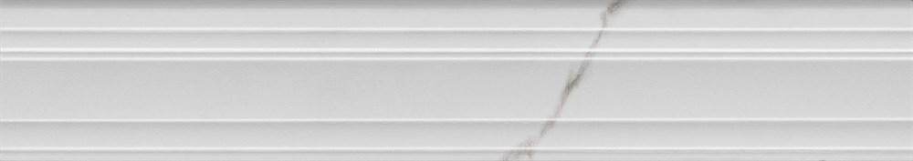 KERAMA MARAZZI BLF024R Бордюр Багет Монте Тиберио белый глянцевый обрезной 40x7,3x2,7