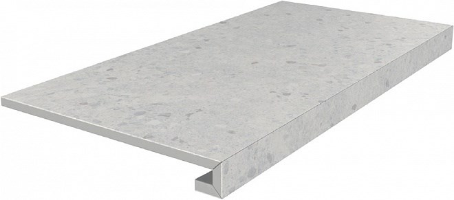 KERAMA MARAZZI SG632420R/GCF Ступень клееная Терраццо серый светлый 33x60x0,9