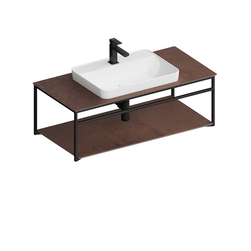 KERAMA MARAZZI PL.N.100.02\BLK.M Метал.структура PLAZA Next, подвесная 100 см, черный матовый