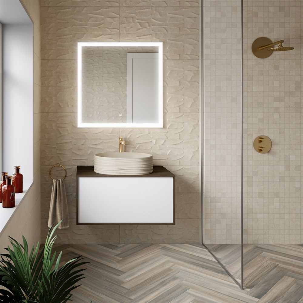 Раковина ARTBASIN Sabbia накладная 50, песочная матовая