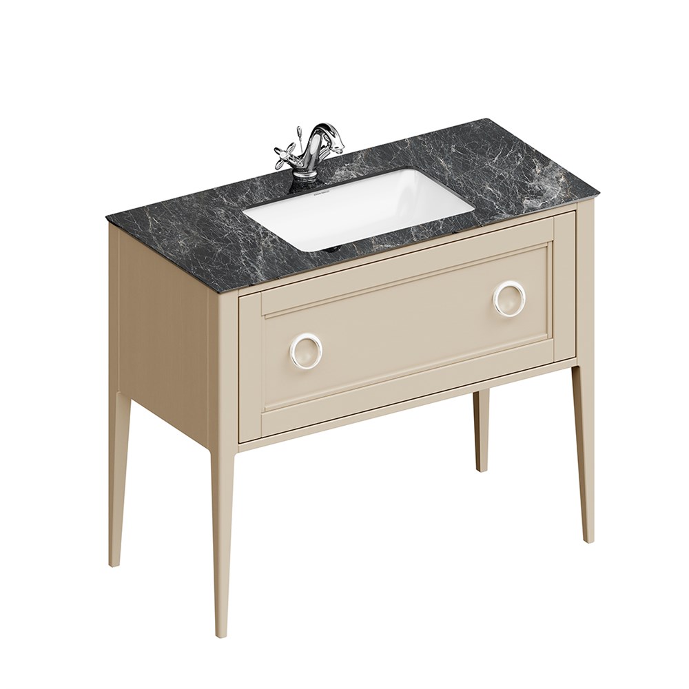 KERAMA MARAZZI PL.CN.100.1\CAP.M Тумба PLAZA Classic NEO напольная 1 ящик 100, капучино матовый