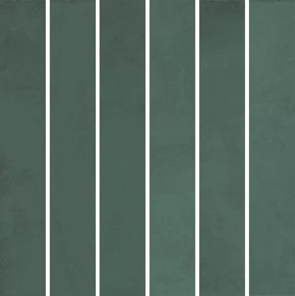 KERAMA MARAZZI KMD2MSM005BN Декор Фес мозаичный зелёный тёмный глянцевый 15x15x0,77