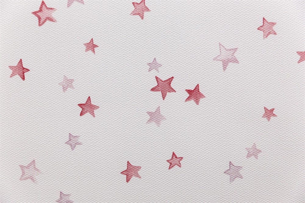 Обои виниловые на флизелиновой основе Уик-энд мотив, розовый звезды