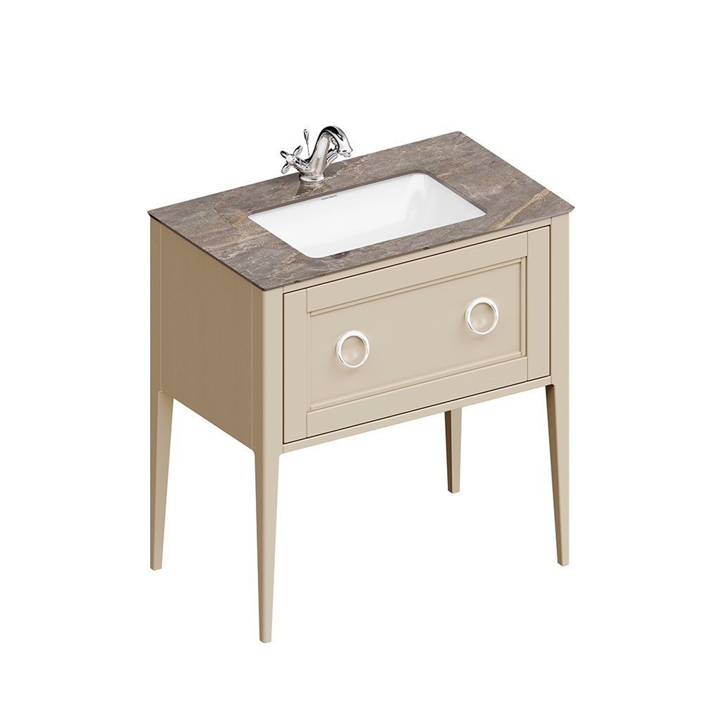 KERAMA MARAZZI PL.CN.80.1\CAP.M Тумба PLAZA Classic NEO напольная с ящиком 80, капучино матовый