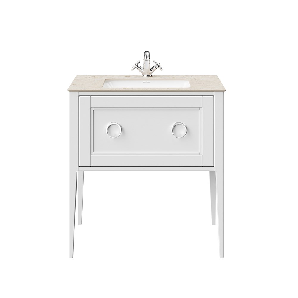 KERAMA MARAZZI PL.CN.80.1\WHT.M Тумба PLAZA Classic NEO напольная с ящиком 80, белая матовая