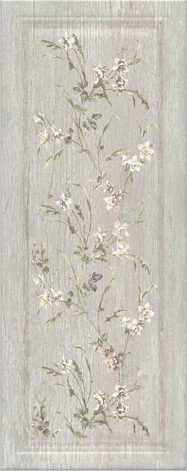 KERAMA MARAZZI 7189 Кантри Шик серый панель декорированный 20х50х8