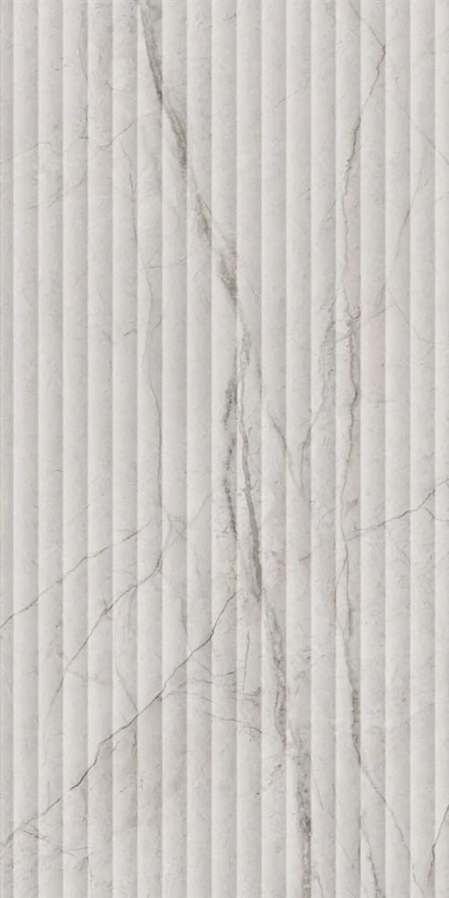 KERAMA MARAZZI KM6012B0110R Ифран серый светлый глянцевый структура обрезной 60x119,5x1