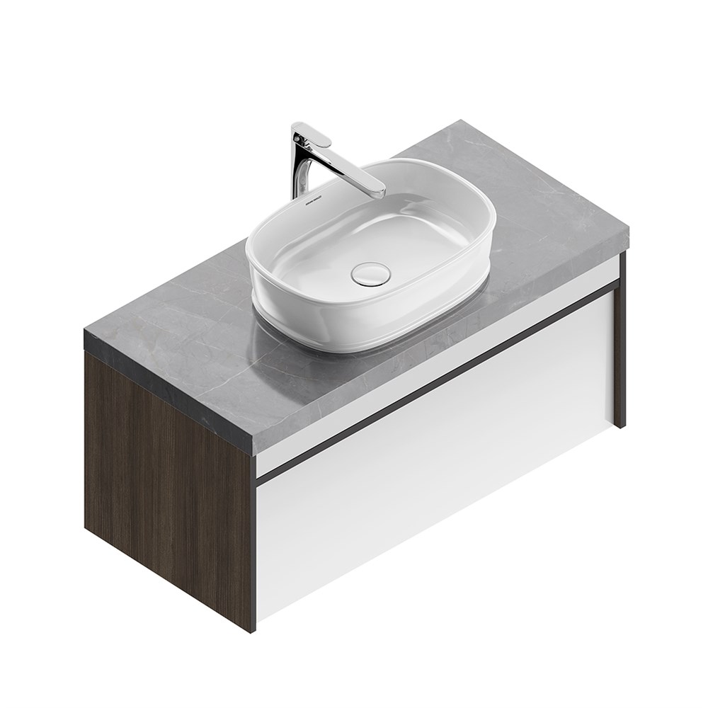 Раковина CIRCO накладная 50, белая глянцевая