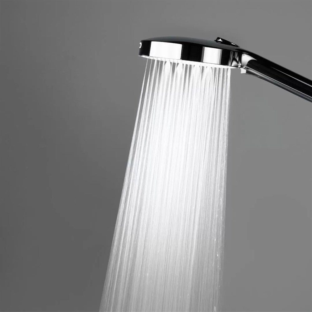 Душевая колонна FONTE на 3 потока с фиксированным изливом и механическим смесителем, хром