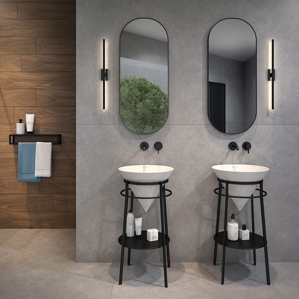 Раковина CONO встраиваемая сверху 44, белая глянцевая