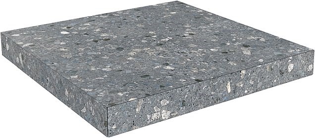 KERAMA MARAZZI SG632820R/GCA Ступень угловая клееная Терраццо серый темный 33x33x0,9