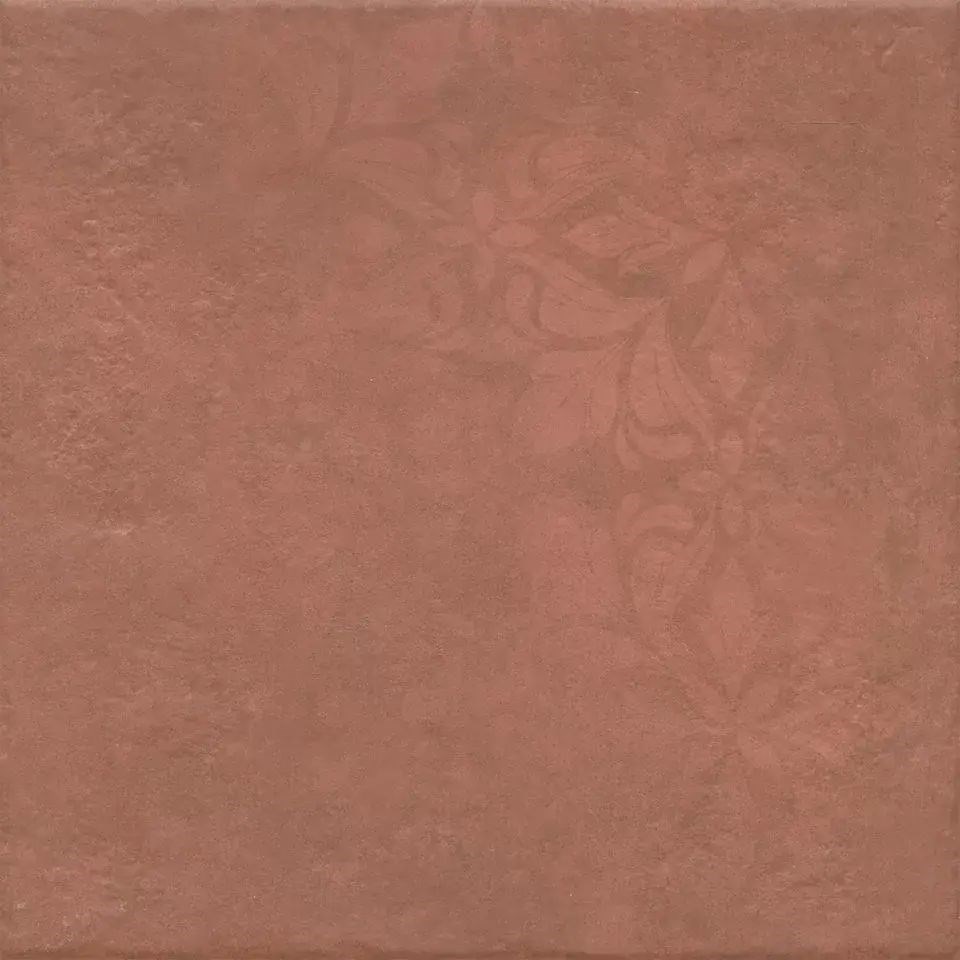 Хадду красный матовый декорированный 40,2x40,2x0,8