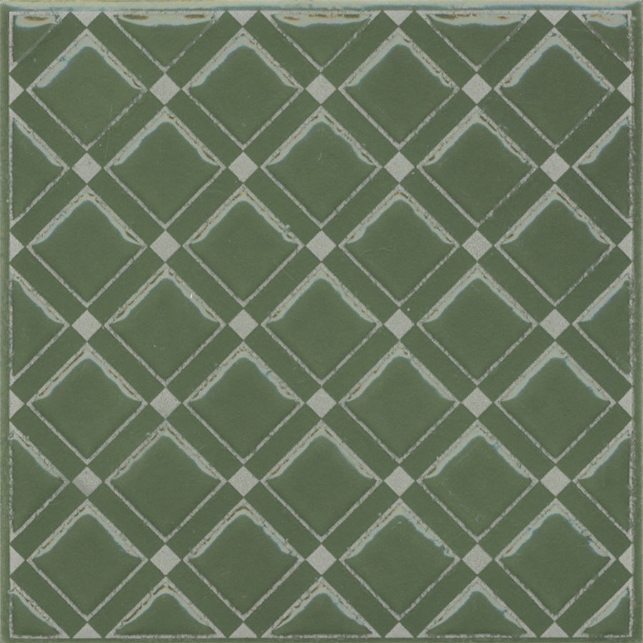 KERAMA MARAZZI KMD3STA015GN Декор Бахия 1 зелёный глянцевый 9,8x9,8x0,7