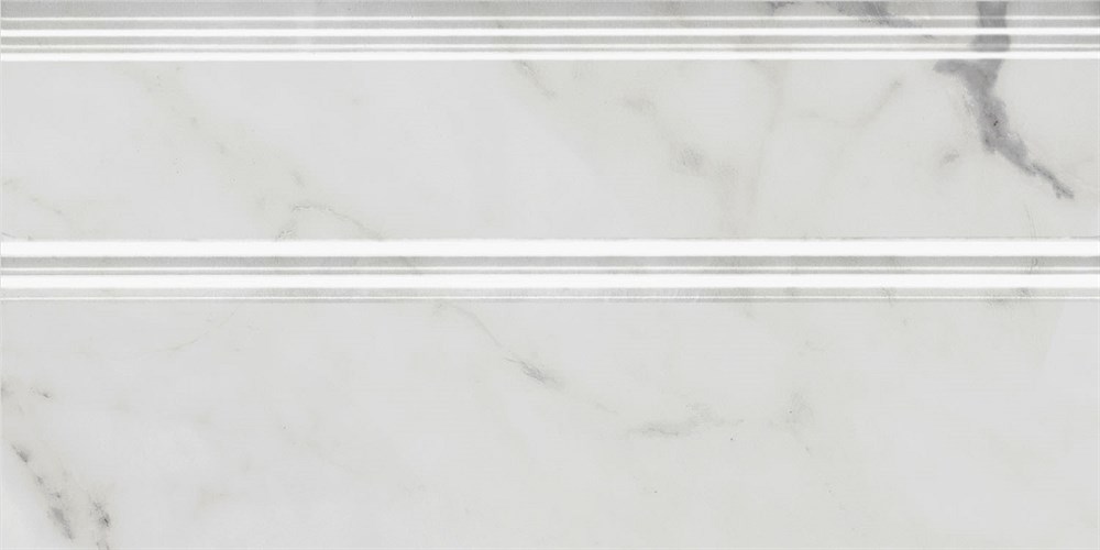KERAMA MARAZZI FMA033R Плинтус Коррер белый глянцевый обрезной 30x15x1,7
