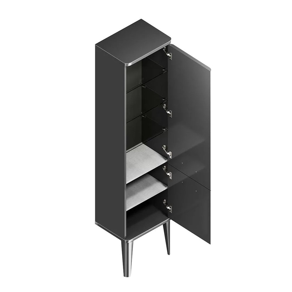 KERAMA MARAZZI PO.M.150/BLK Пенал POMPEI напольный/подвесной 150, черный глянцевый