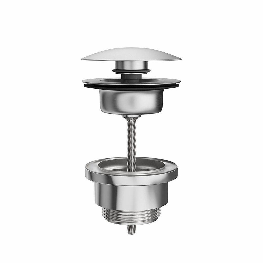 Донный клапан для раковины,  нержавеющая сталь
