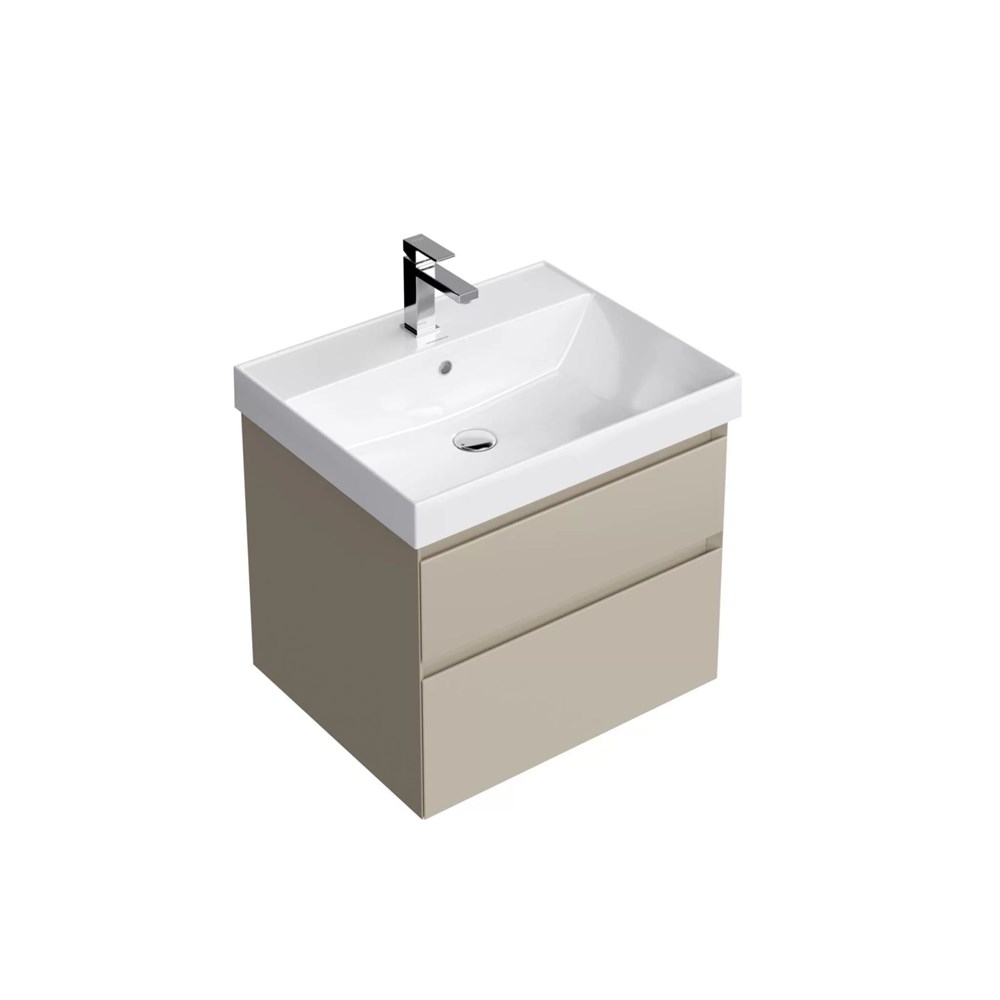 KERAMA MARAZZI CUB.60.2/LIM Тумба CUBO подвесная с ящиками 60, лимо матовая