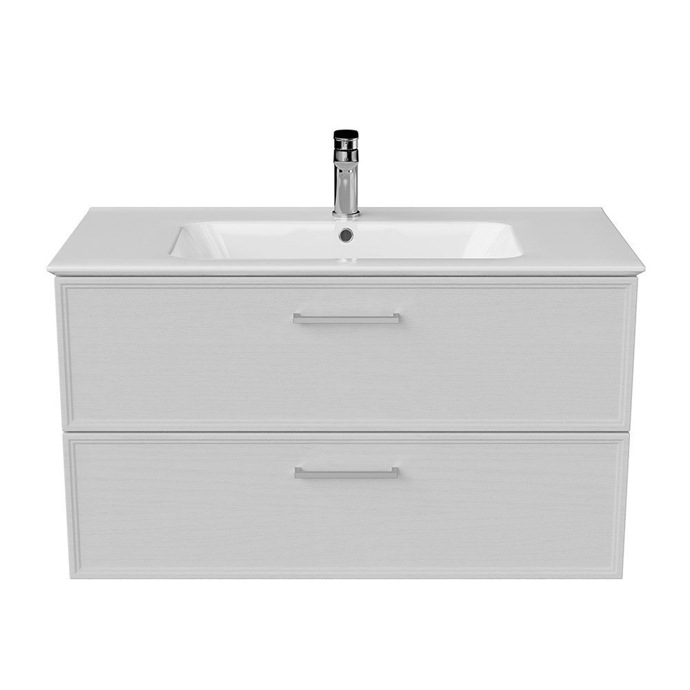 Тумба PIANO Classic подвесная 95, ясень белый матовая