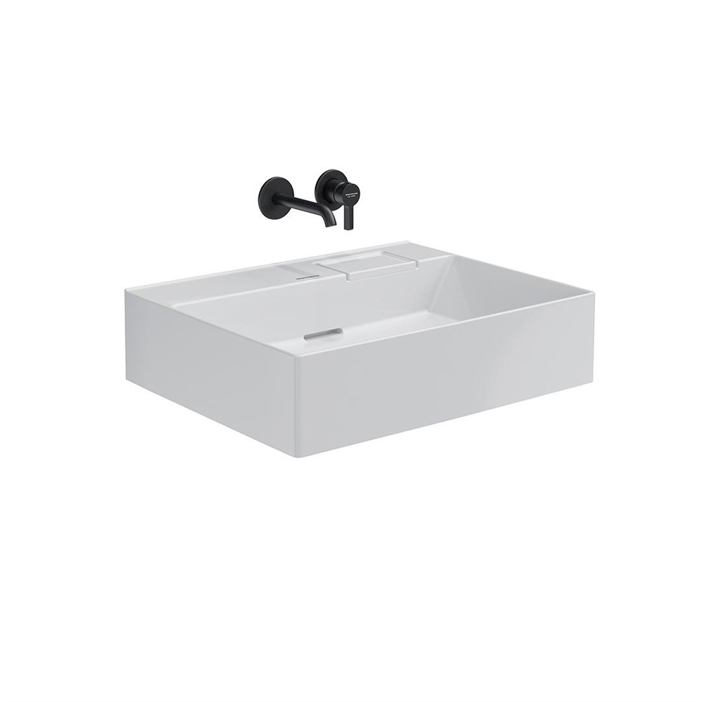 Раковина LOGICA мебельная без отверстий 60, белая глянцевая