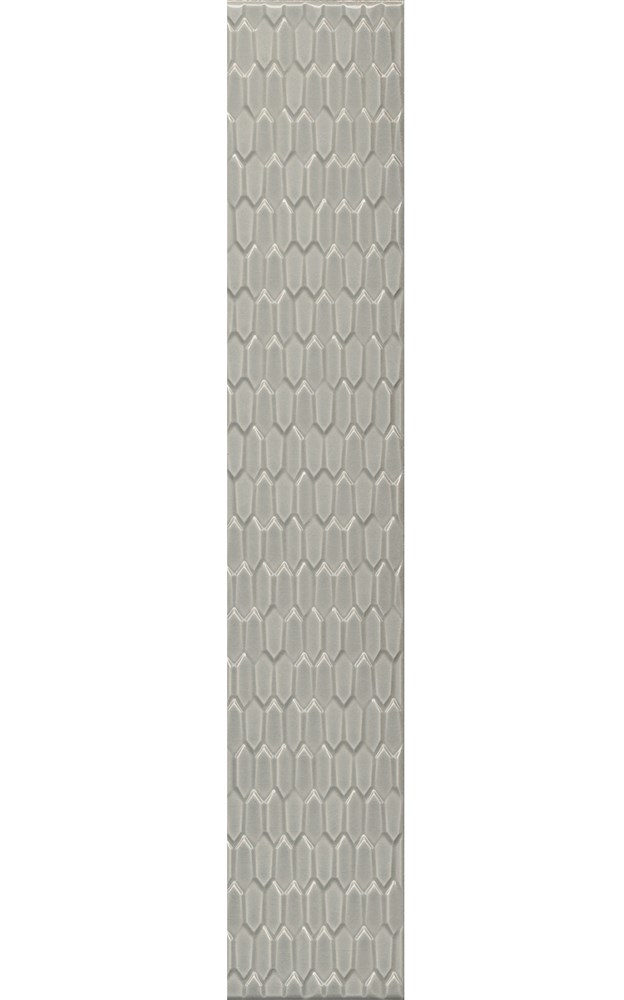 KERAMA MARAZZI LSB002 Бордюр Левада серый светлый глянцевый 40х7 40x7,1x9