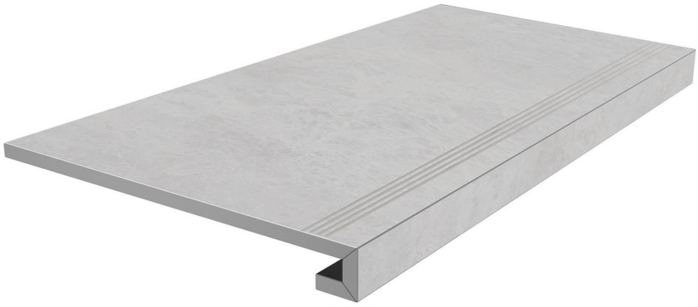 KERAMA MARAZZI SG850292R/GCF Ступень клееная Монте Тиберио серый лаппатированный 33x80x0,9