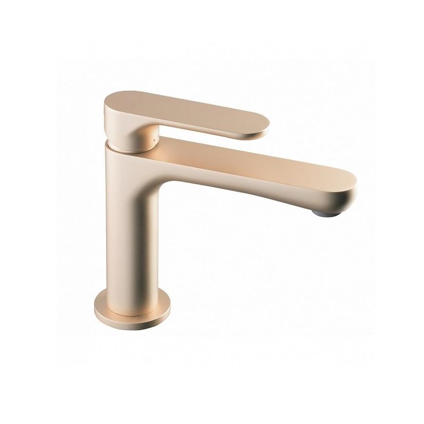 Смеситель для раковины OLE однорычажный без донного клапана 3/8, золотой атласный