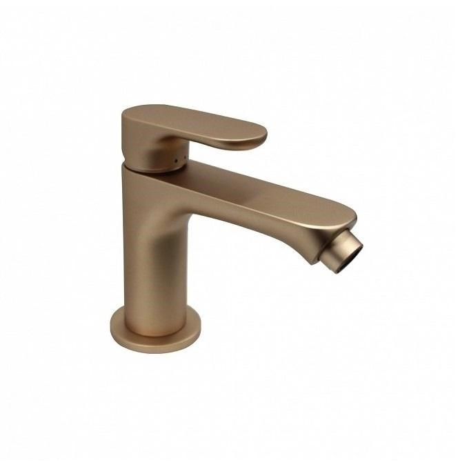 Смеситель для биде OLE однорычажный с донным клапаном, золотой атласный