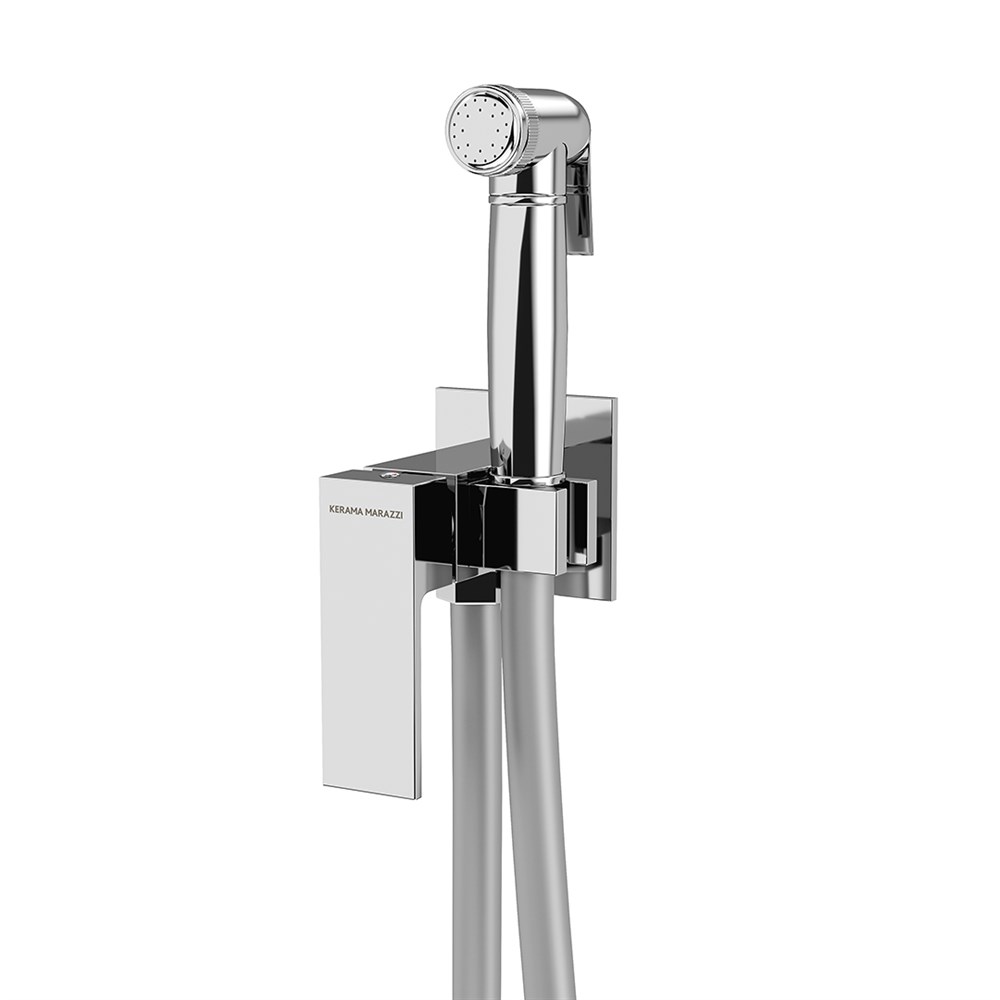 Смеситель с гигиеническим душем встроенного монтажа FIORETTO, хром