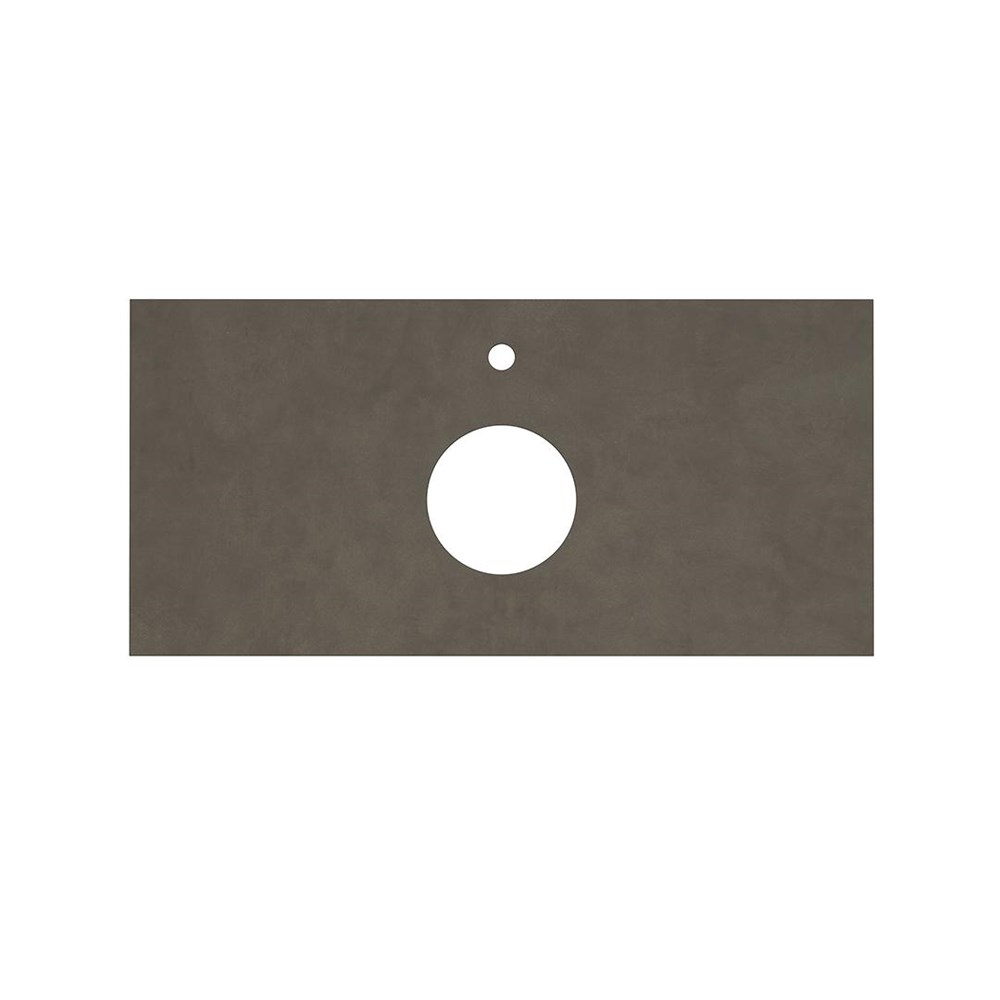 Столешница из керамогранита для накладных раковин, Про Чементо 100, коричневый темный натуральный