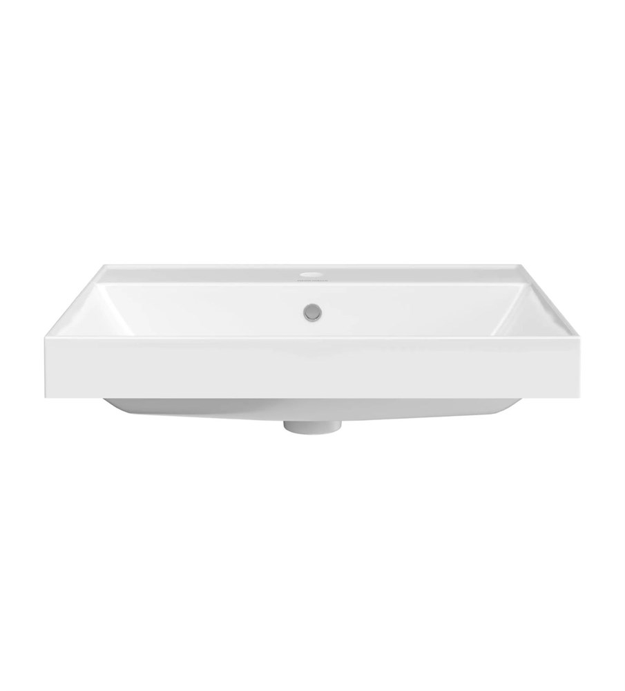 KERAMA MARAZZI CU.wb.60 Раковина CUBO подвесная\мебельная 60, белая глянцевая