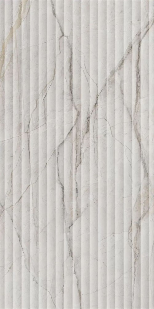 KERAMA MARAZZI KM6012B0110R Ифран серый светлый глянцевый структура обрезной 60x119,5x1