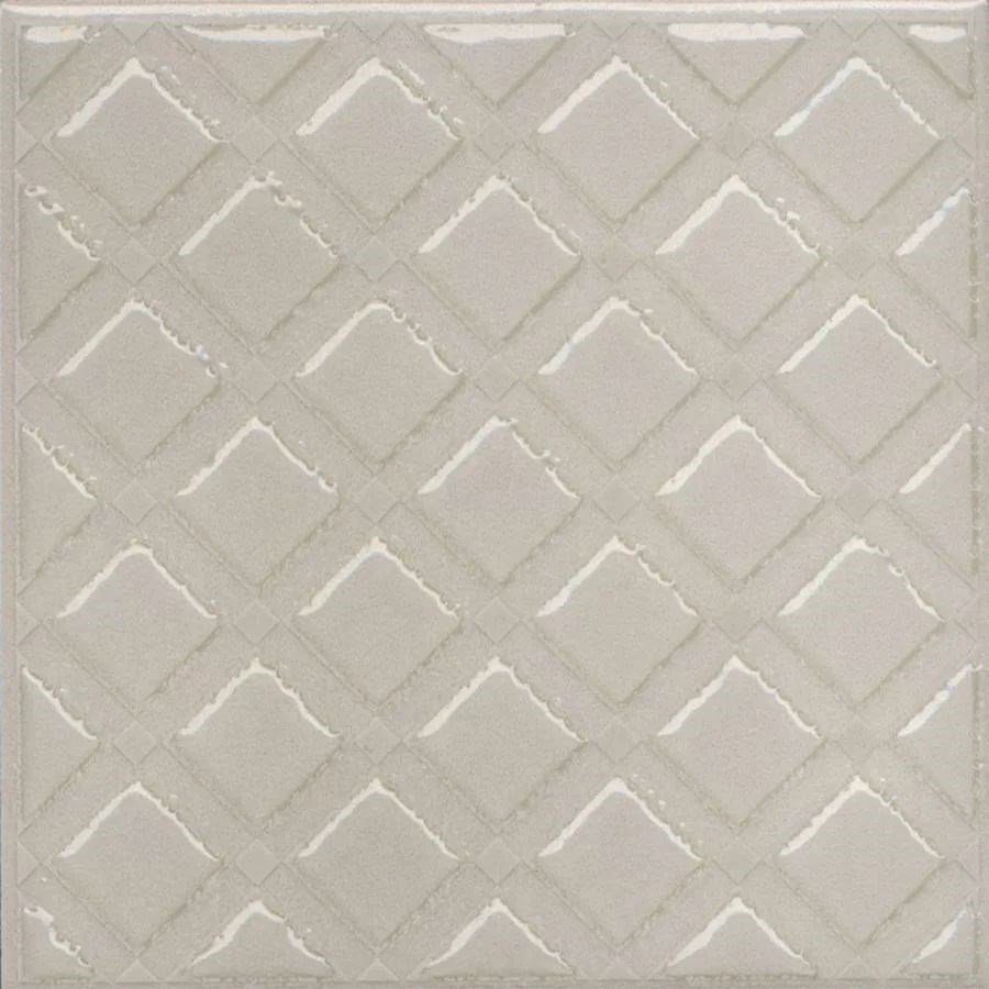 KERAMA MARAZZI KMD3STA014GN Декор Бахия 1 серый светлый глянцевый 9,8x9,8x0,7