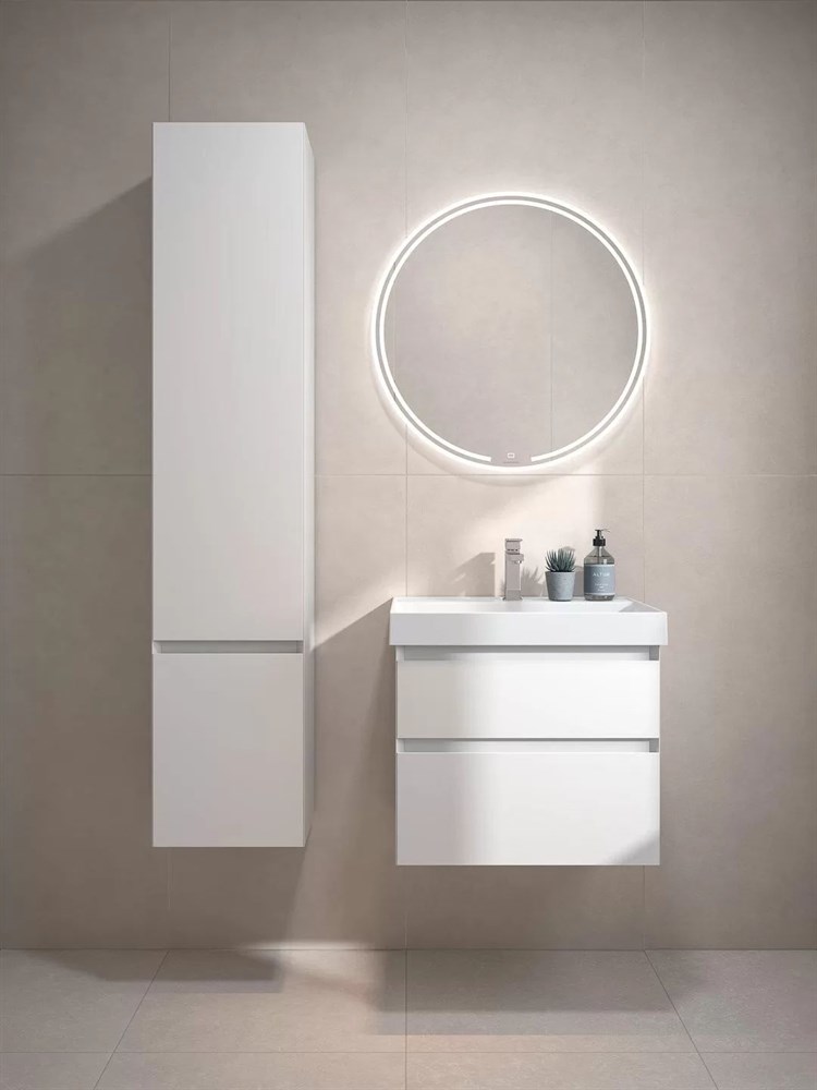 KERAMA MARAZZI CUB.60.2/WHT.M Тумба CUBO подвесная с ящиками 60, белая матовая