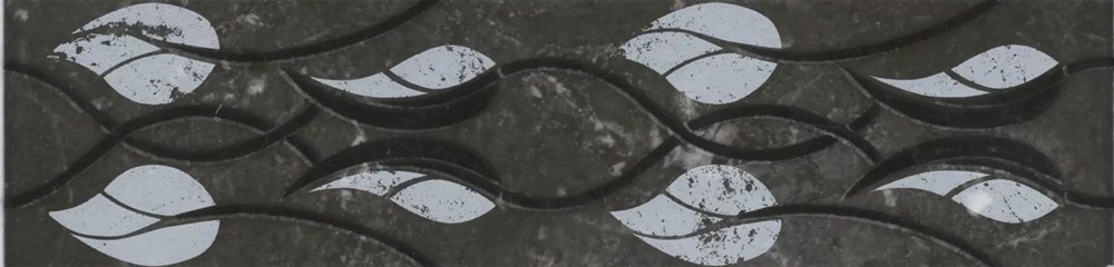 Бордюр Тубкаль чёрный глянцевый обрезной 30x7,2x0,9