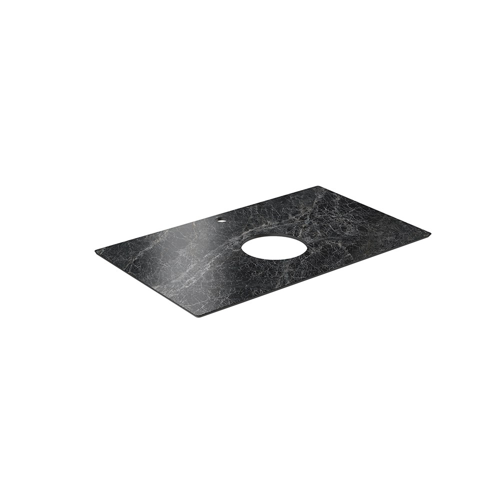KERAMA MARAZZI PL1.VT93\80 Спец. изделие для накладных раковин 80 см Риальто темный серый лапп.