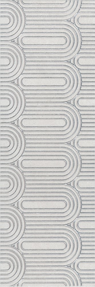 KERAMA MARAZZI OP/A201/12136R Декор Безана серый светлый обрезной 25x75x9