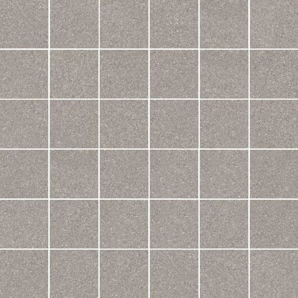 Декор Рабат мозаичный серый матовый обрезной 30x30x0,9