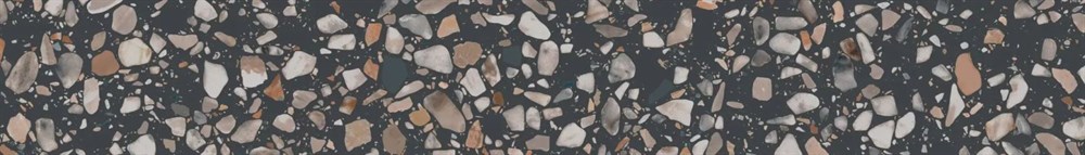 Плинтус Бричиола чёрный матовый обрезной 60x9,5x0,9