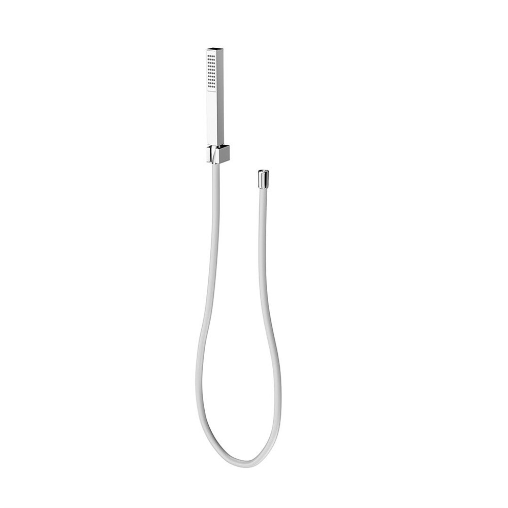 Ручной душ FUTURA с держателем для лейки и шлангом, без выхода для подачи воды, хром