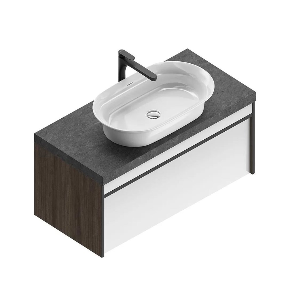 KERAMA MARAZZI MOD.100.1+1/AR Тумба MODULA подвесная 100 с ящиком 1+1, арабика