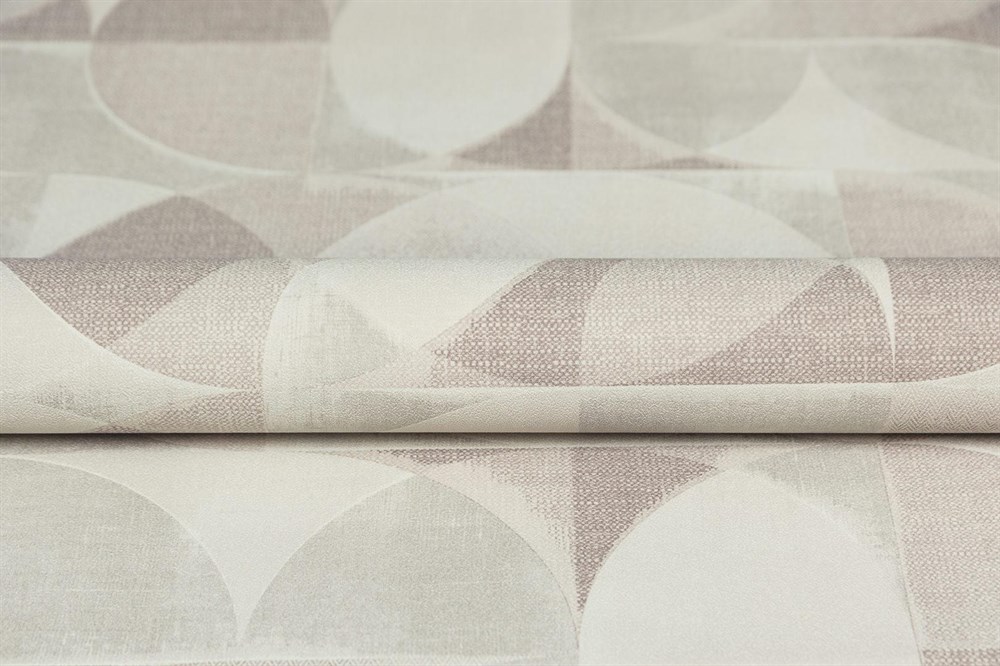 KERAMA MARAZZI KM8512 Обои виниловые Шафран мотив,бежевый, геометрия 1,06х10 (1, Т A) прямая стыковка