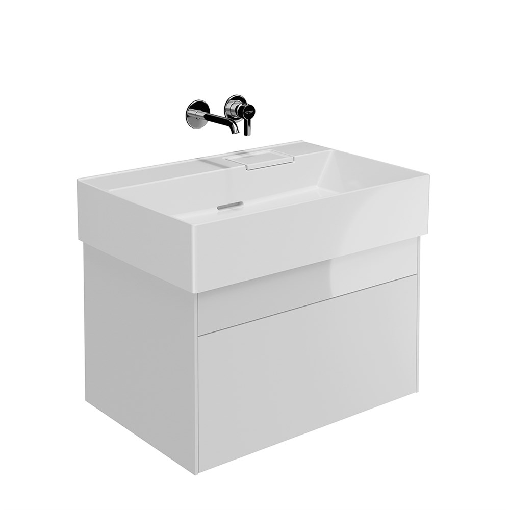 KERAMA MARAZZI LOG.70.2/WHT Тумба LOGICA подвесная 2 ящика 70 см, белоснежный