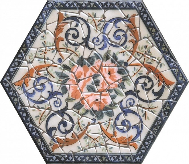 KERAMA MARAZZI HGD/A383/SG2700L Декор Парк Гуэля лаппатированный 29х33,4