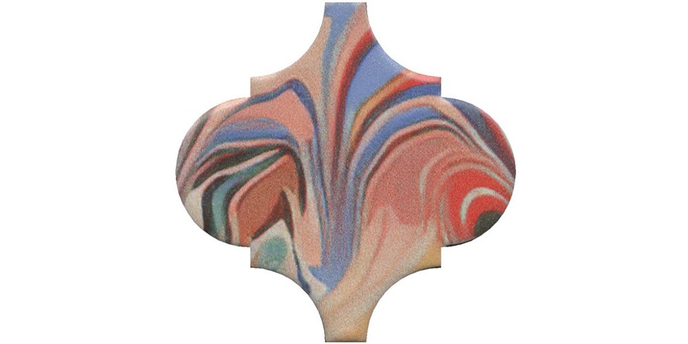 KERAMA MARAZZI VT/A625/65000 Декор Арабески Венеция красный матовый 6,5x6,5x0,69