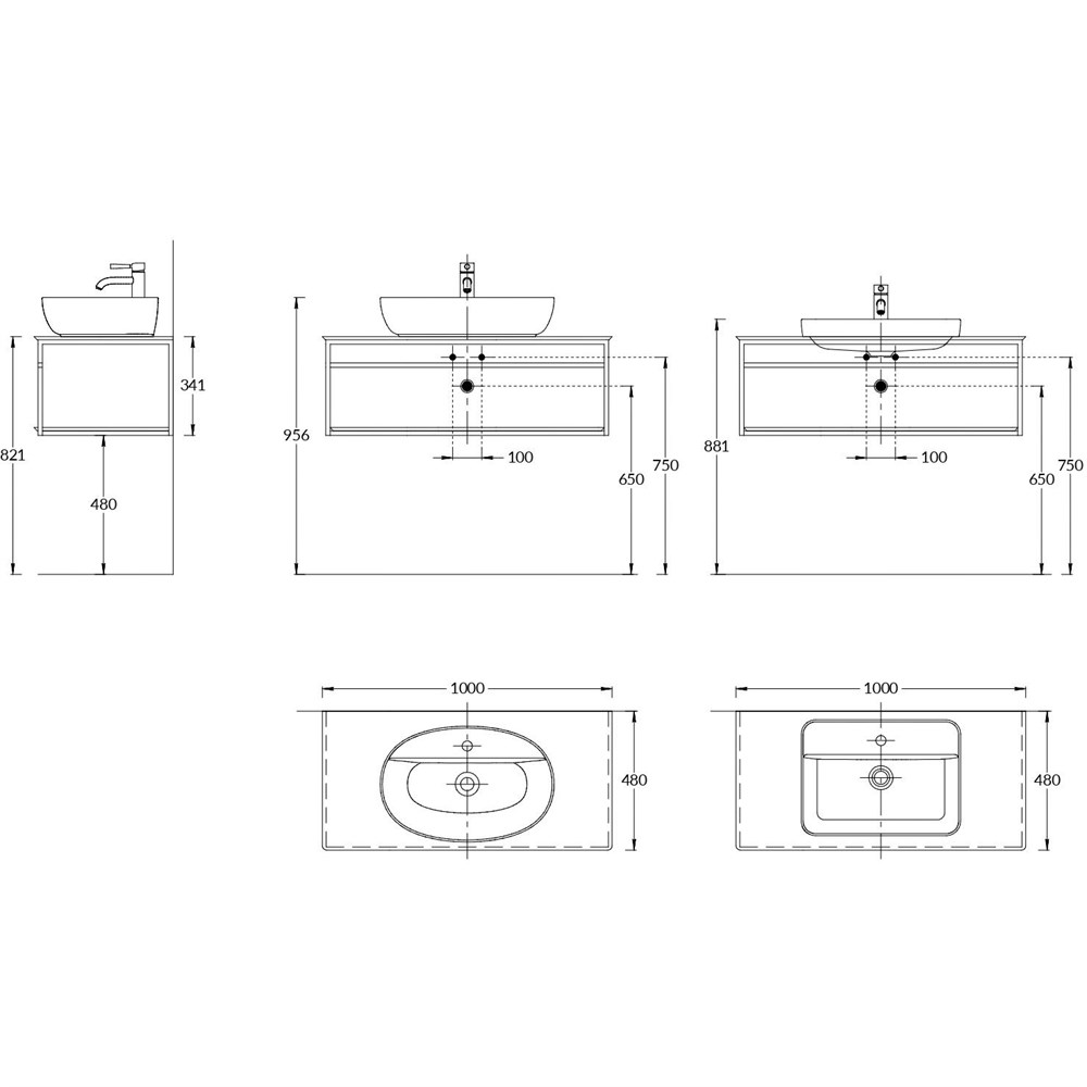 KERAMA MARAZZI PL.N.100.02\BLK.M Метал.структура PLAZA Next, подвесная 100 см, черный матовый