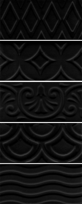 Серия Авеллино, 16016 Авеллино чёрный структура mix 7,4х15х6,9, KERAMA MARAZZI