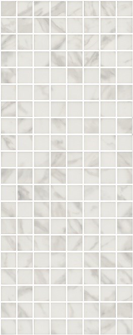 KERAMA MARAZZI MM7203 Декор Алькала белый мозаичный 20х50