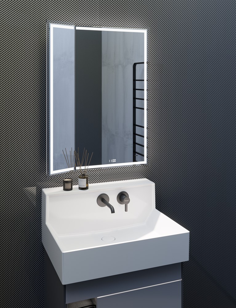 KERAMA MARAZZI LO.M.wb.65 Раковина LOGICA M мебельная\подвесная cо встроенным смесителем 65, белая глянцевая