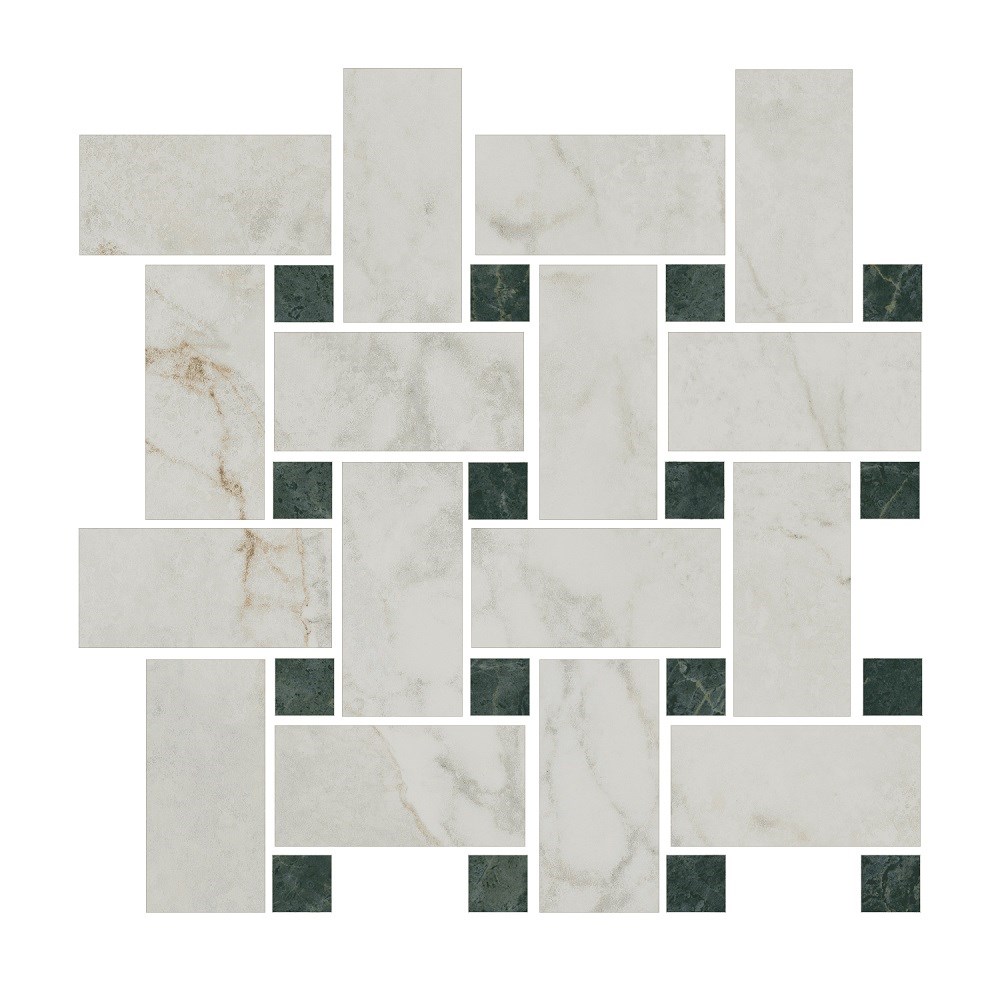 KERAMA MARAZZI T038/SG6540 Декор Серенада мозаичный белый лаппатированный 32x32x0,9